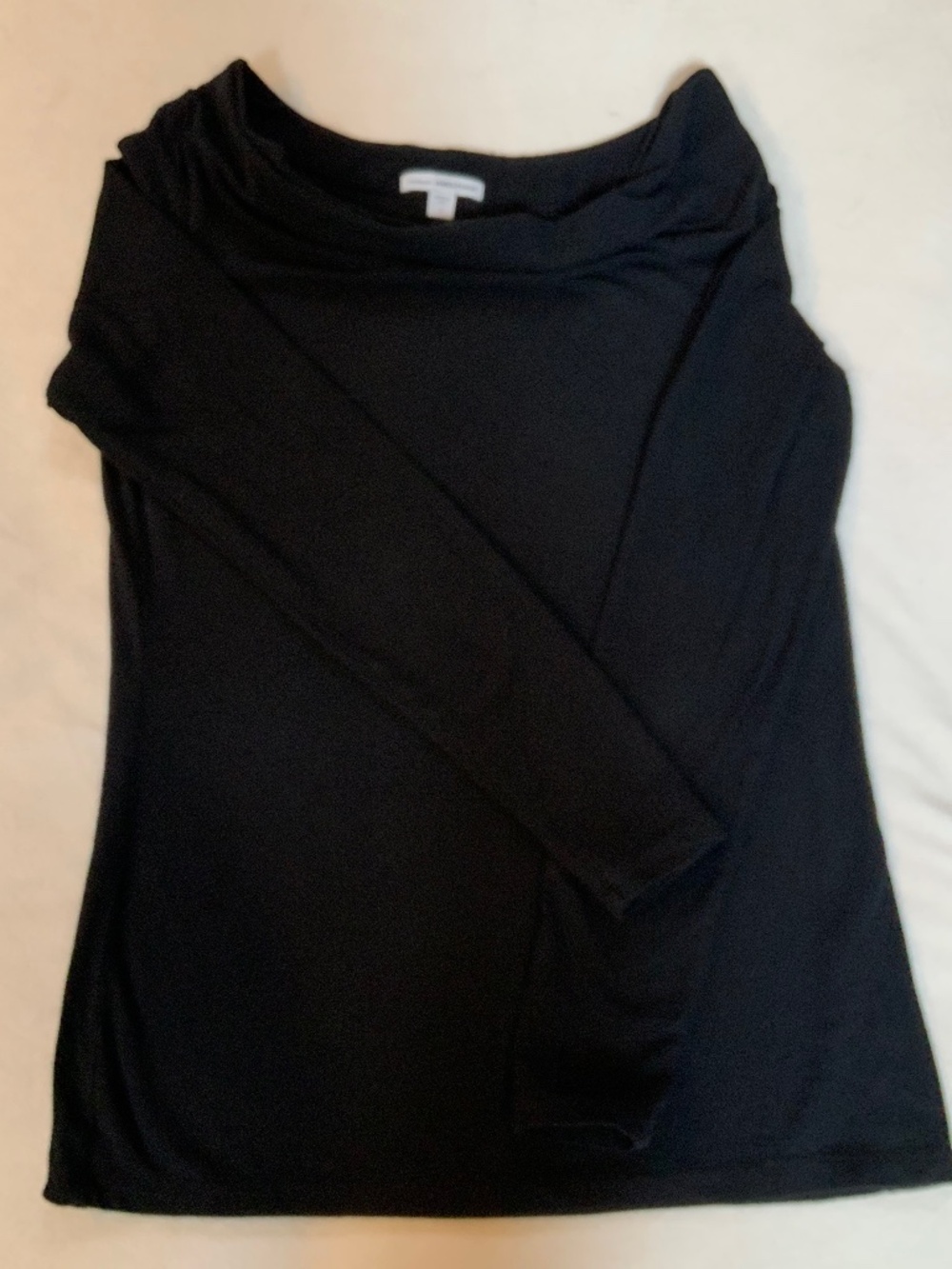 James Perse Black S Long Sleeve T Contemporary Classis Minimalist Monochrome